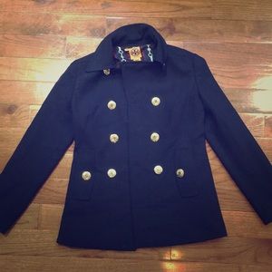 Tory Burch Navy Peacoat! Size 4 worn twice!